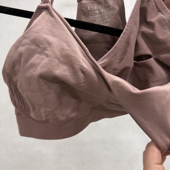 Kindred Bravely Nursing Bra Womens Medium Pink Busty Wireless Seamless Maternity - Picture 3 of 8